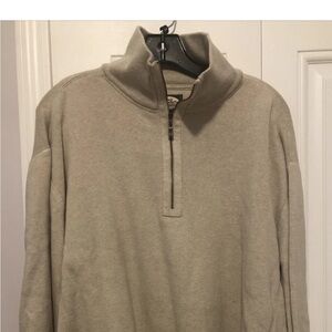 Tommy Bahama Cream Zip Up Sweater Soft Knit Versatile
